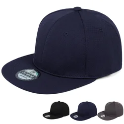 Not Adjustable Back Closed Snapback Caps Hip Hop Fitted Hats Adult Solid Color Baseball Hats 57-58cm for Small Face