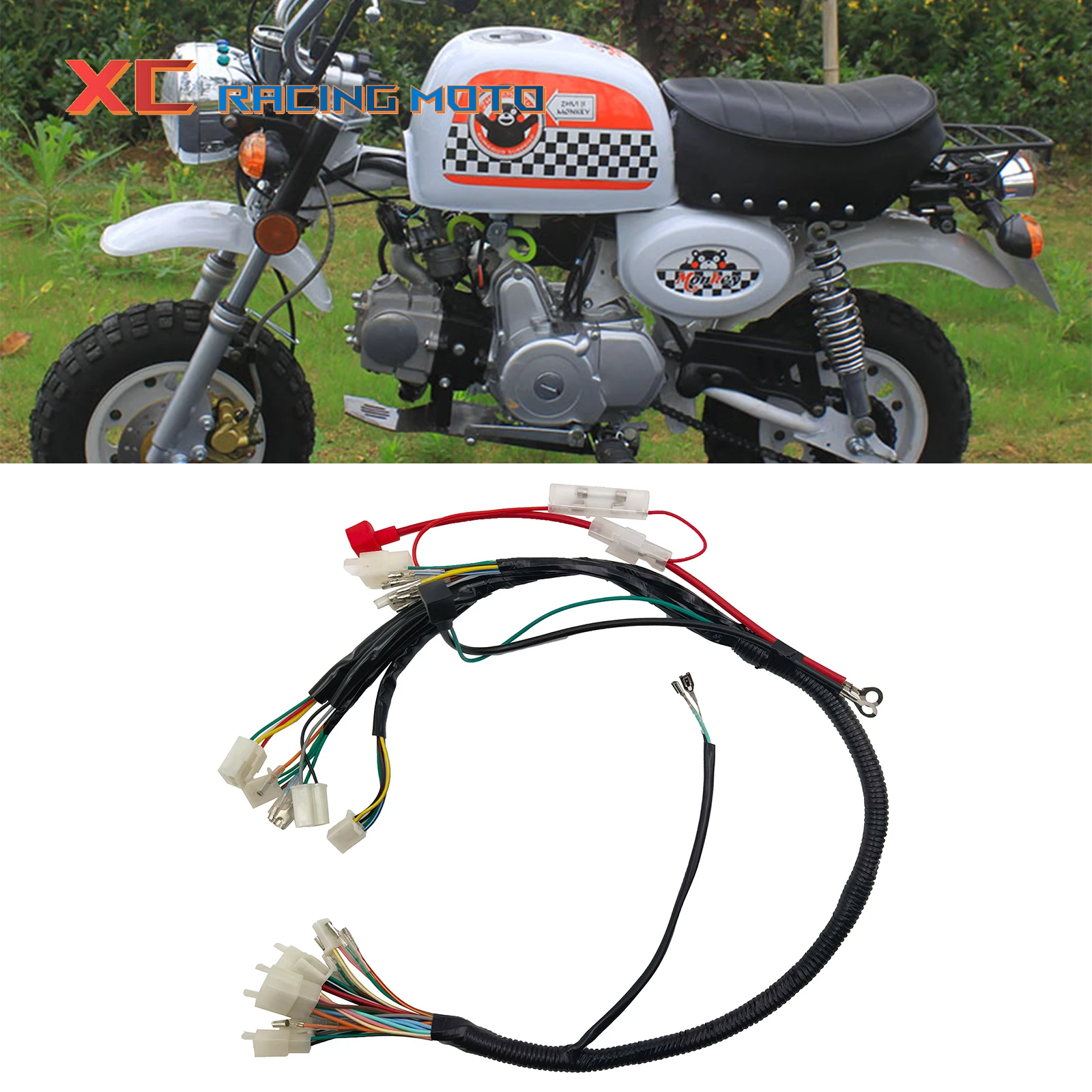 Motorcycles Electric Full Assembly Spare Parts Entire Vehile Cable Wire Line for Honda Z50 Z50A Z50J Z50R Mini Trail Monkey Bike