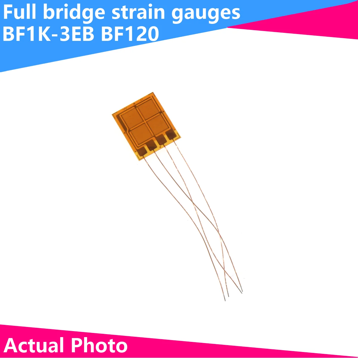 

Full bridge strain gauge BF1K-3EB BF350-3EB BF120 foil strain gauge high-precision pressure sensor