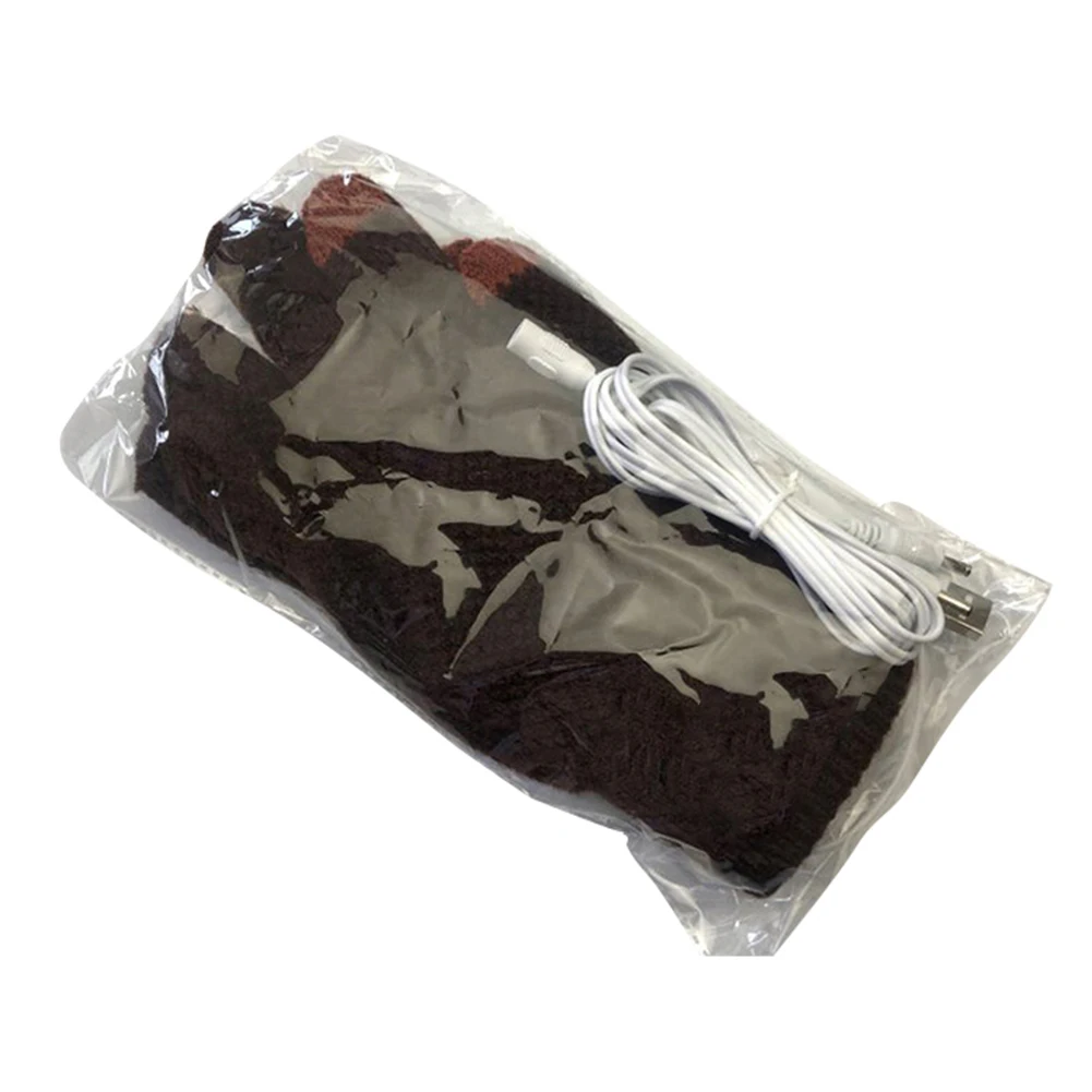 المحمولة ساخنة الحياكة قفازات كاملة الأصابع يندبروف لينة يمكن ارتداؤها الشتاء القفازات درجة حرارة ثابتة جهاز تدفئة محمول #5