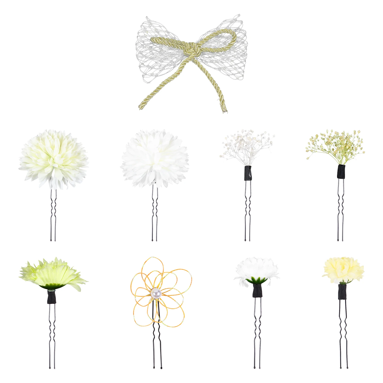 

Japanese Style Flower Headdress Hair Decor Kimono nament Bridal Accessories Female Hairpin Party Elegant Plastic Long Lasting