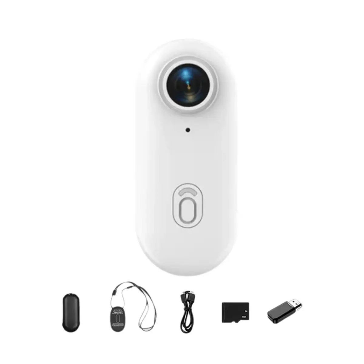 N05R 4K Thumb Action Camera 1080P WIFI Body Camera Hands-Free POV Recording with 32G Card for Work Travel Pet Swim Cycling A