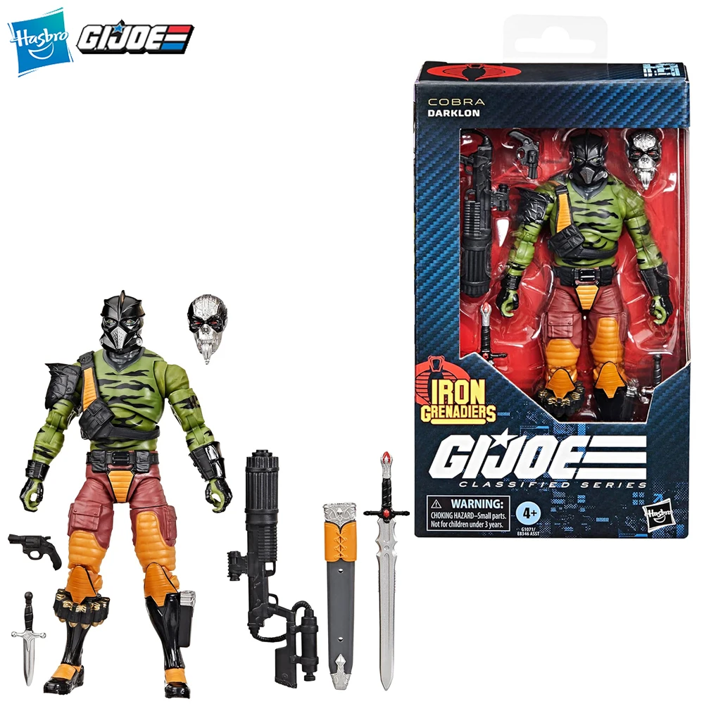 

[In-Stock] Hasbro G.I. Joe Classified Series #155 Darklon 15cm Exquisite Action Cobra Soldier Figure Nice Model Gift Toys