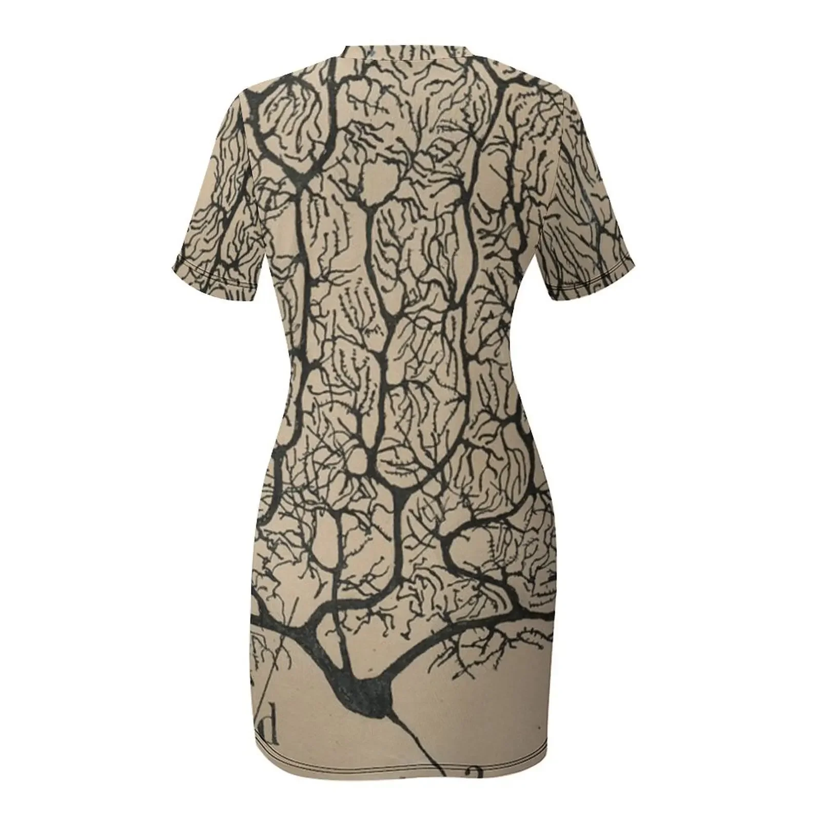 카잘의 뉴런스 스케치 반소매 드레스 이브닝 드레스 여성용 이브닝 가운 웨딩 드레스