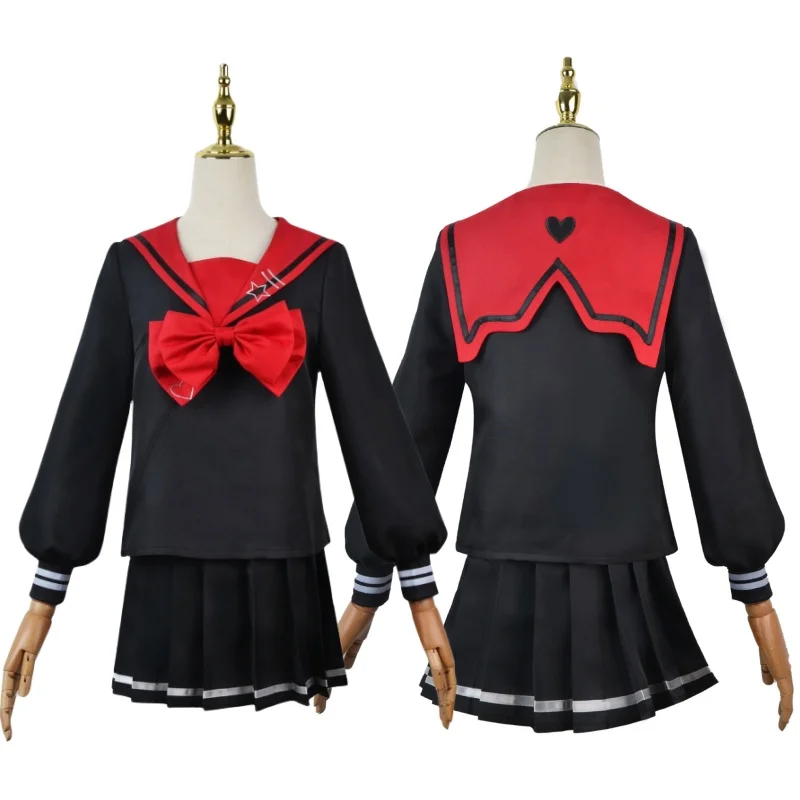 

Needy Girl Overdose Black JK Cosplay Costume Wig Game Needy Girl Overdose Cosplay KAnge Black School Uniform Skirt Role Play