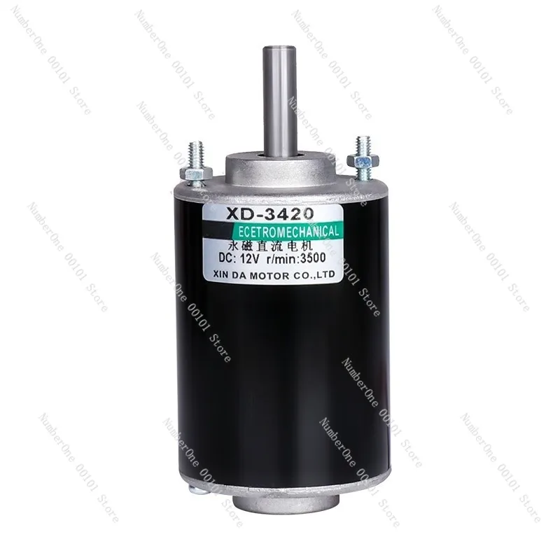 

3420 Micro DC Motor 12V High-Speed Electric Motor 30W Short Shaft Adjustable Speed 24V Permanent Magnet Small Motor