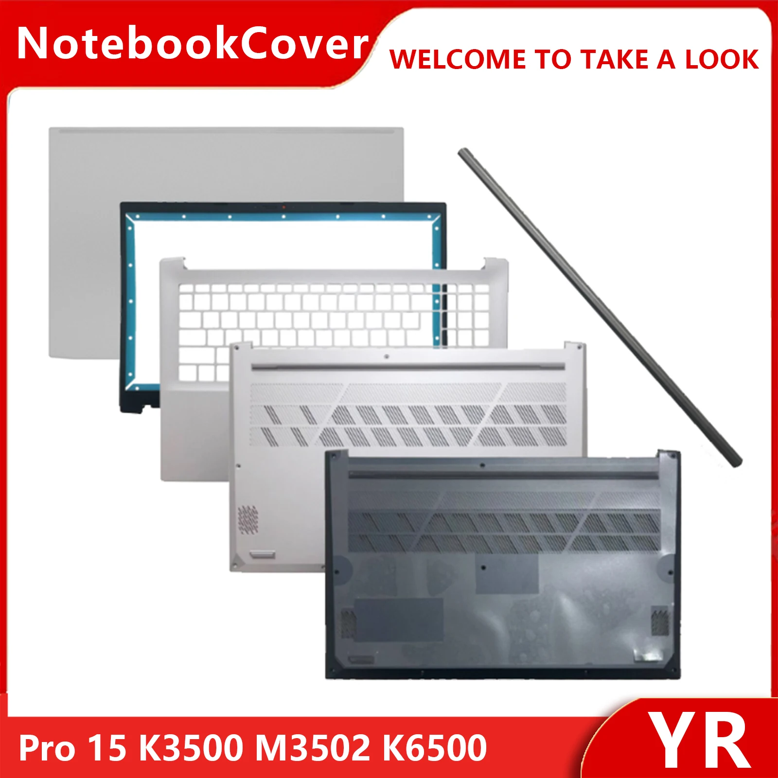 

New Laptop Case For Pro 15 K3500 X3500 A3500 M3502 K6500 2021 LCD Screen Back Cover Front Bezel Palmrest Lower Bottom Case