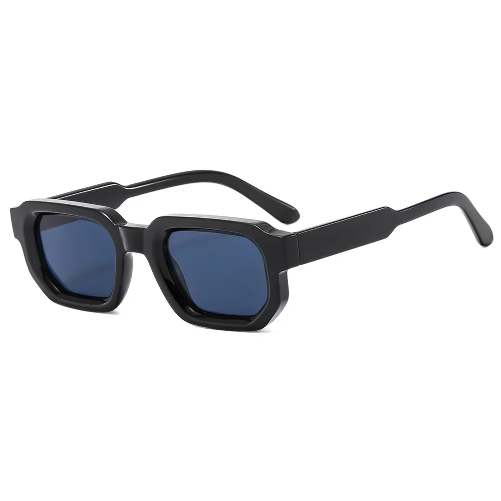 JNPCXI Mode Blau Quadrat Sonnenbrille Für Frauen Männer Retro Luxus Designer Klare Linse Sonnenbrille Shades UV400 Brillen