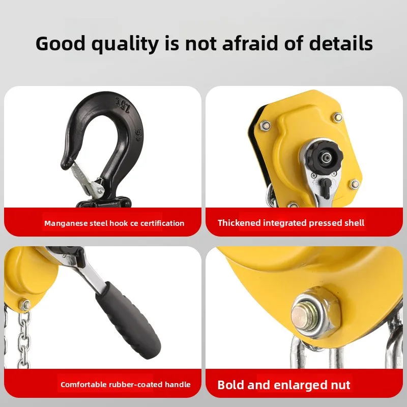 Mini Micro Wrench Hoist Small Portable Wire Tightener 250KG Chain Tightener