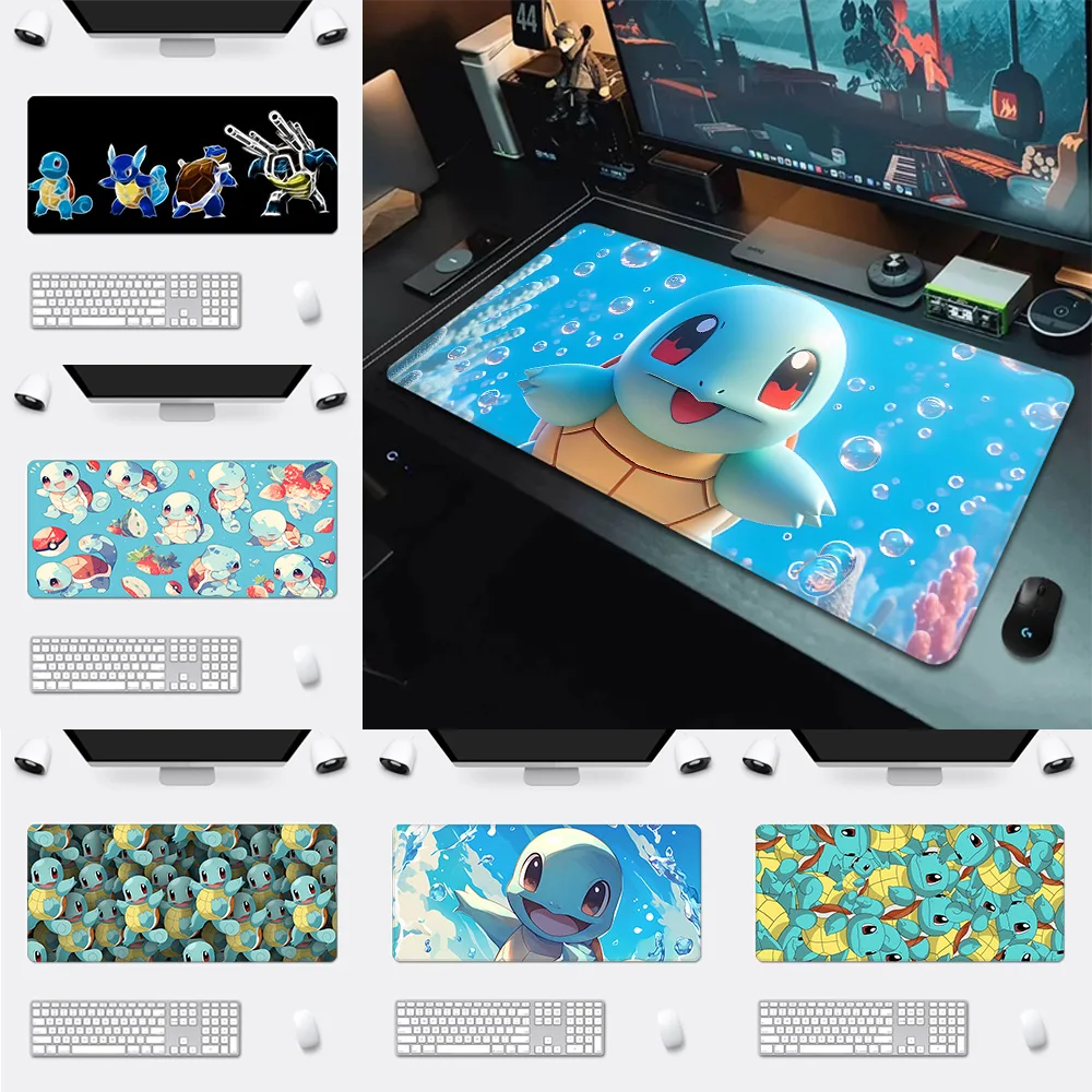 

Pokémons-Squirtles Mousepad HD Printing Computer Gamers Locking Edge Non-slip Mouse Pad XXL90x40cm Keyboard PC Desk Pad