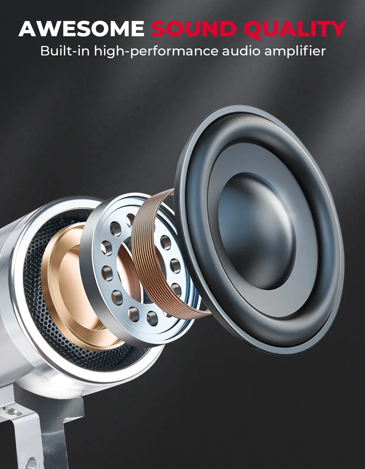 KEMIMOTO ATV Stereo Speaker 0.7-1 cala dla Yamaha Raptor 700 dla Can-Am dla Sportsman USB Bluetooth FM Radio Głośnik motocyklowy