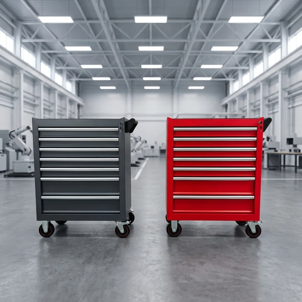 Tool Storage Drawer Cabinet Heavy Duty Garage Workshop Multi-layer Drawers Mobile Rolling WheelsProfessional Tool Cart Trolley