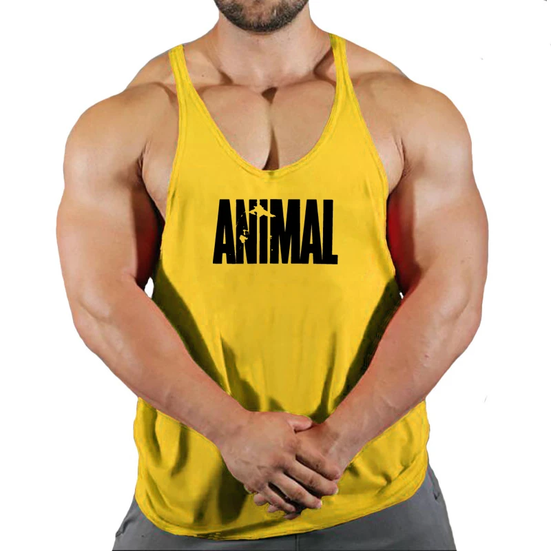 Brand Animal Gym Tank Top Men Fitness Clothing Men’s Bodybuilding Tank Tops Summer Gym Clothing for Male Sleeveless Vest Shirt