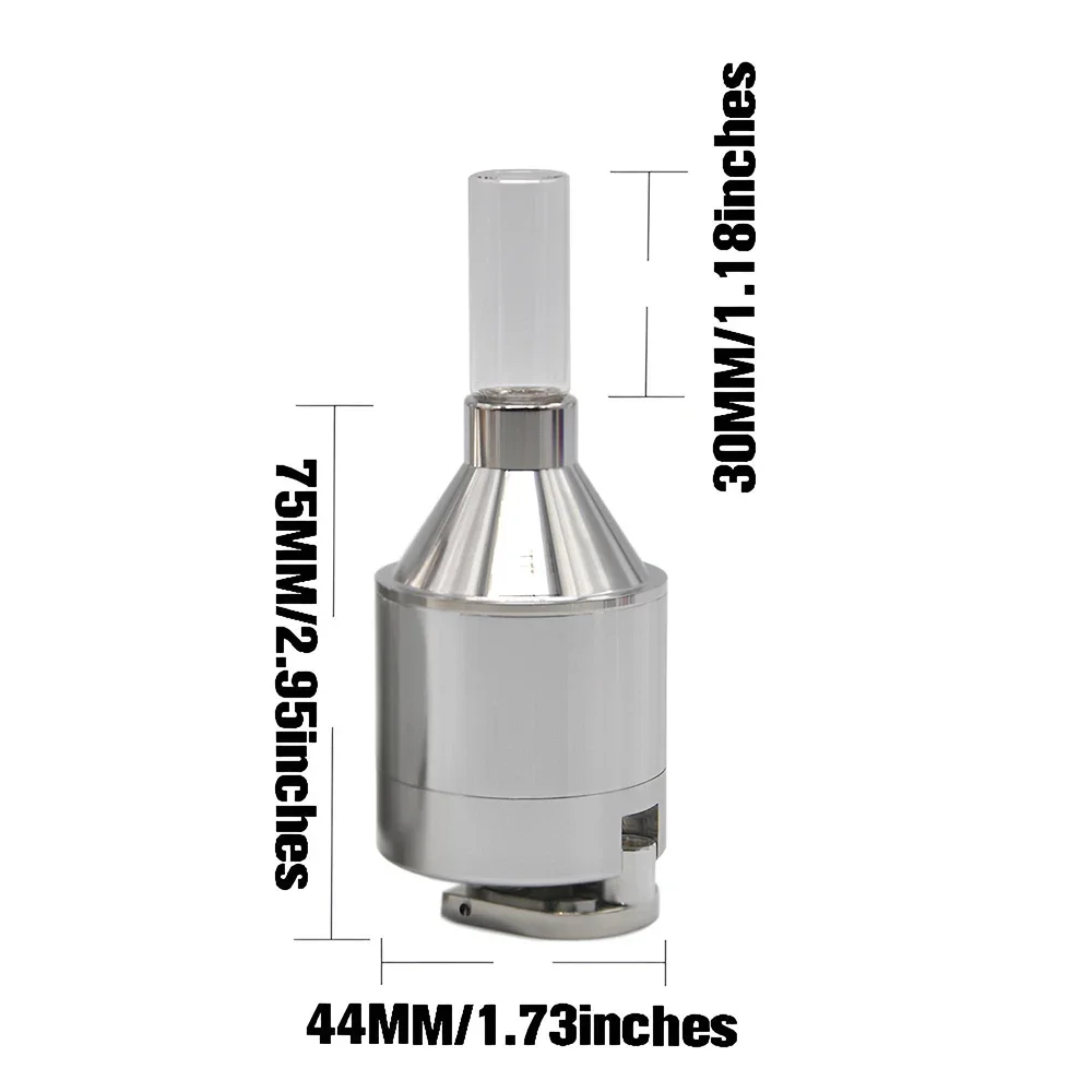 Metal Powder Grinder 44mm Hand Crank Spice Mill Funnel Food Grinders Container Kitchen Tools