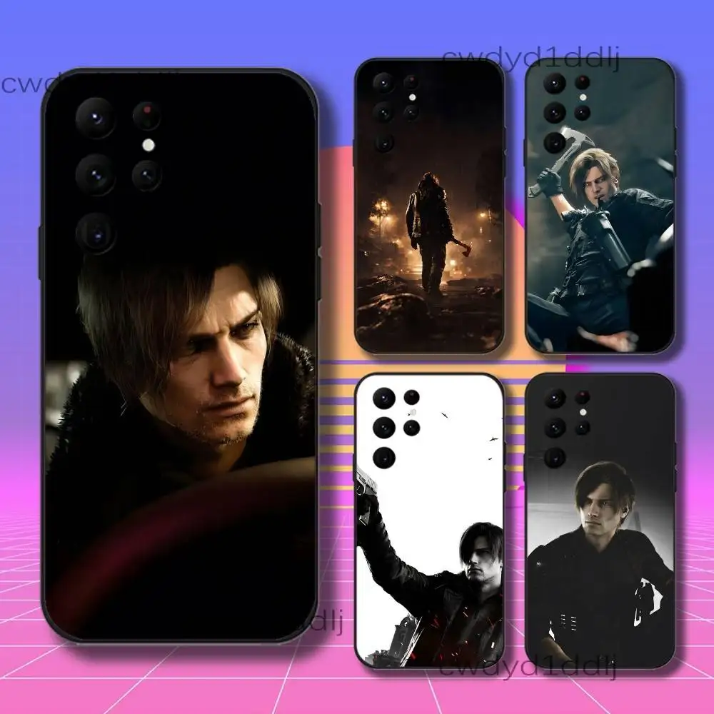 

L-Leon R-Resident RE9 Evil 9 Phone Case For Samsung S10,S21,FE,S21 ,S26,S25,S24,S23,Ultra,S9,S22,Plus Black Shockproof TPU