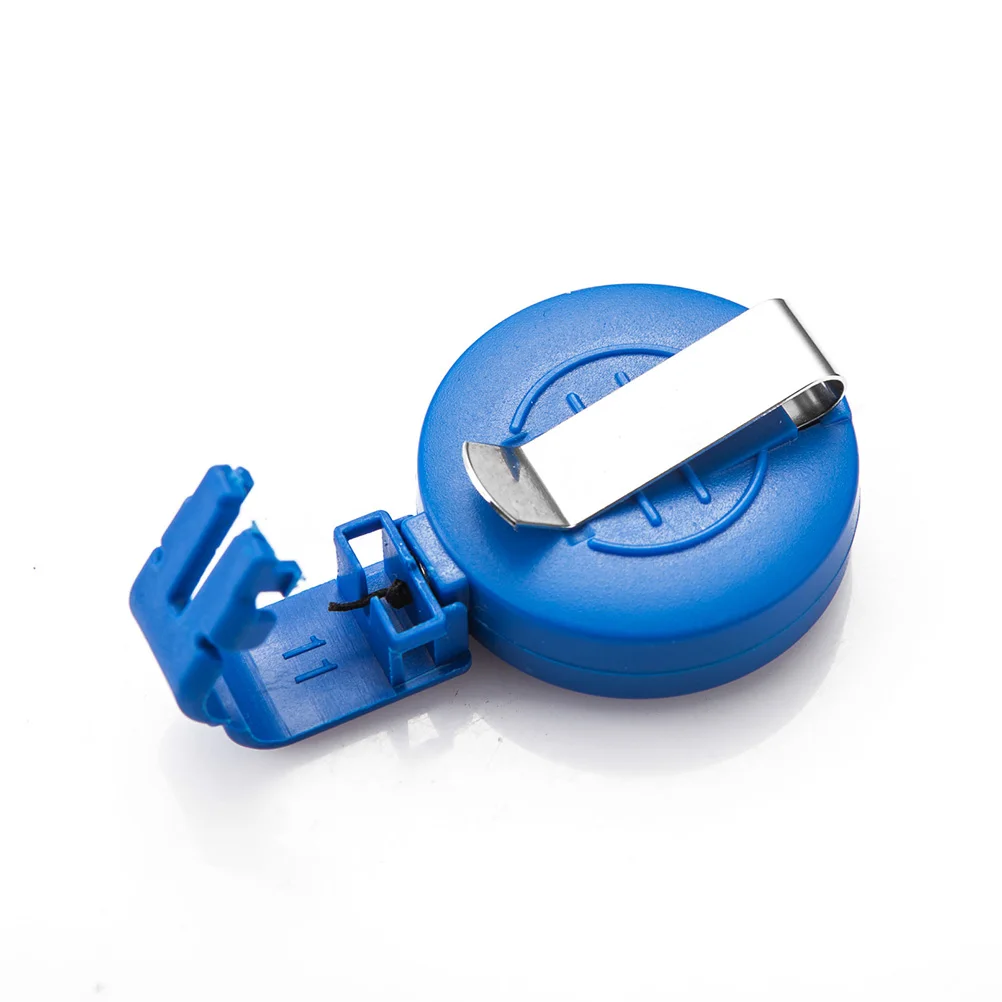 

3pcs Id Card Holder Badge Clamps Abs Material Anti-Rotation Stainless Steel Clips For Business Cardstelescopic Buckle