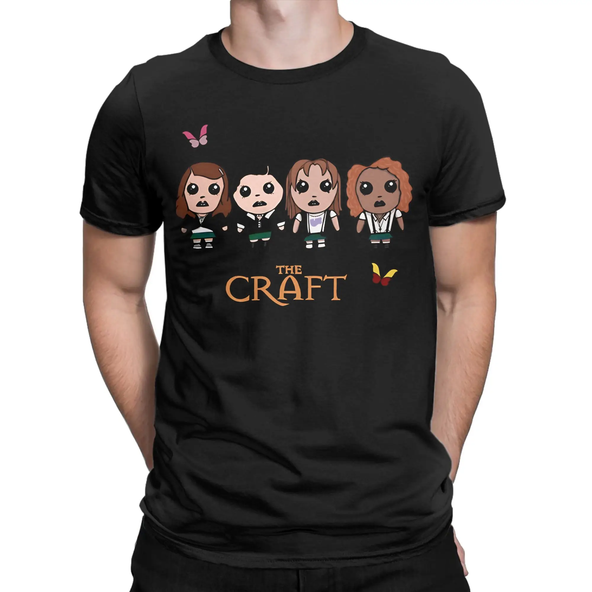Streetwear T-Shirt Beach The Craft Classic Trendy Cool T-Shirts  Cotton Tee Shirt for Men Y2K Basic Cheap Short Sleeve Clothes
