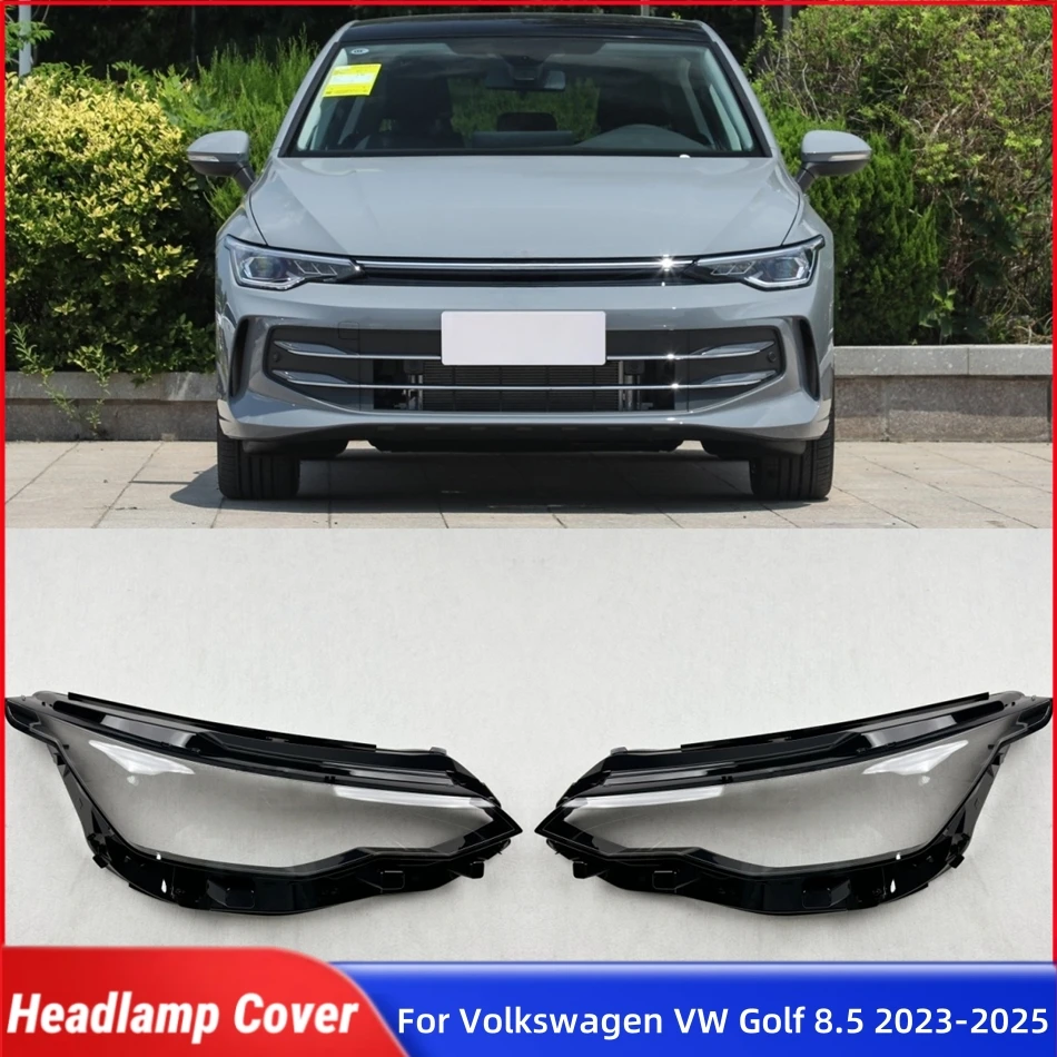 

For Volkswagen VW Golf 8.5 2023 2024 2025 Car Products Lampshade Headlight Cap Car Front Headlight Lens Cover Lights Shell
