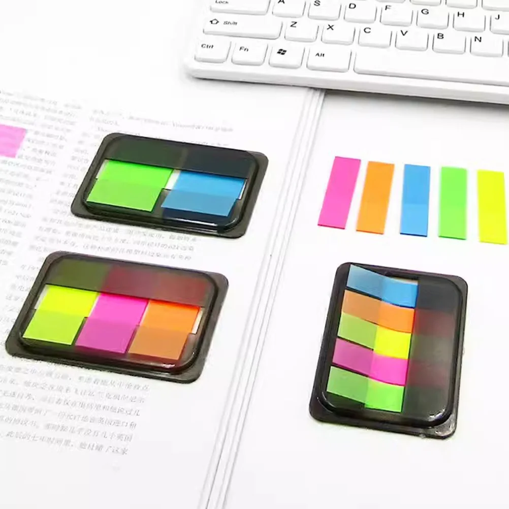 

Sticky Tabs for Notebooks Book Annotation Supplies Portable Writable Page Markers Bright Color Not Easy to Deform