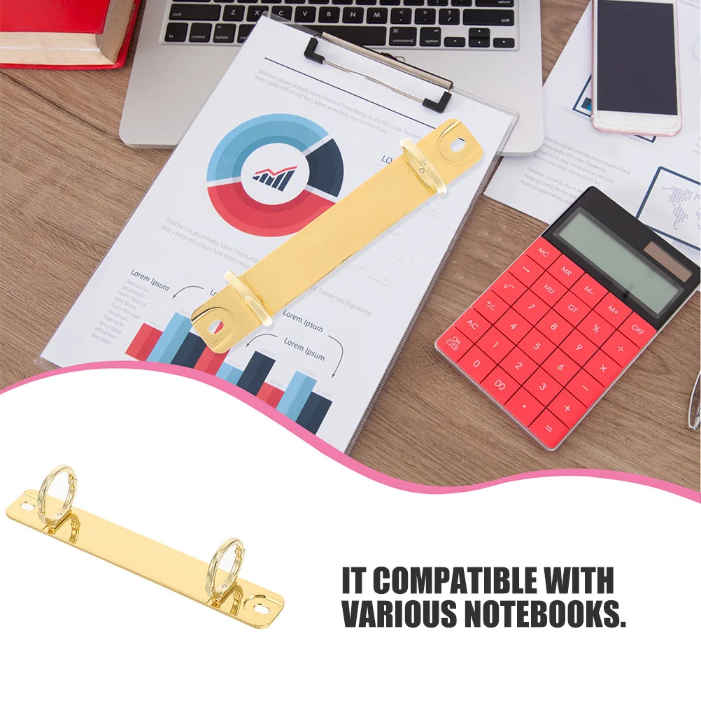 2 قطعة أمشاط العمود الفقري المعدنية لاستبدال دفتر فضفاض ورقة ملزمة Diy بها بنفسك آلية حلقة مقاطع قوي ملزمة الأشواك المجلدات