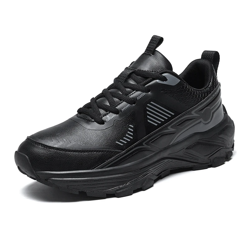 

2025 New Autumn Trail Running Shoes Men Leather Walking Shoe Designer Sports and Leisure Shoes Man Anti-Slip Sneaker For Man