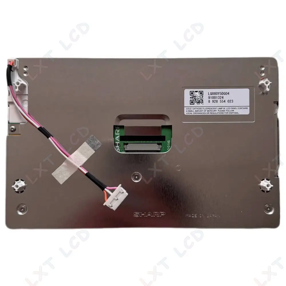 New Original LQ080Y5DG04 8.0“ LCD Screen Display For Mercedes W221 W216 S450 S550 S600 CL550 CL600 Instrument Cluster