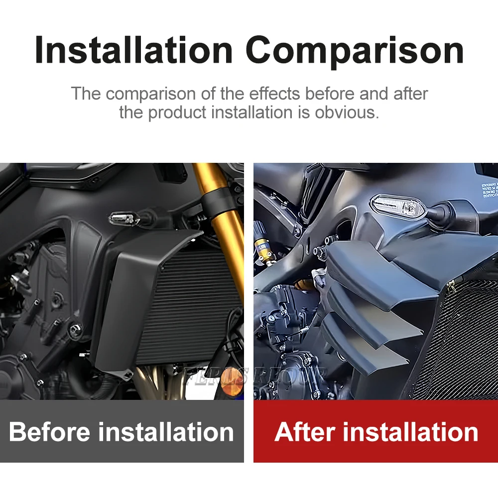 لـ MT 09 mt09 sp MT 09 SP 2024 2025 سبويلر جانبي للدراجة النارية جناح جانبي سبويلر جانبي هوائي جناح ثابت