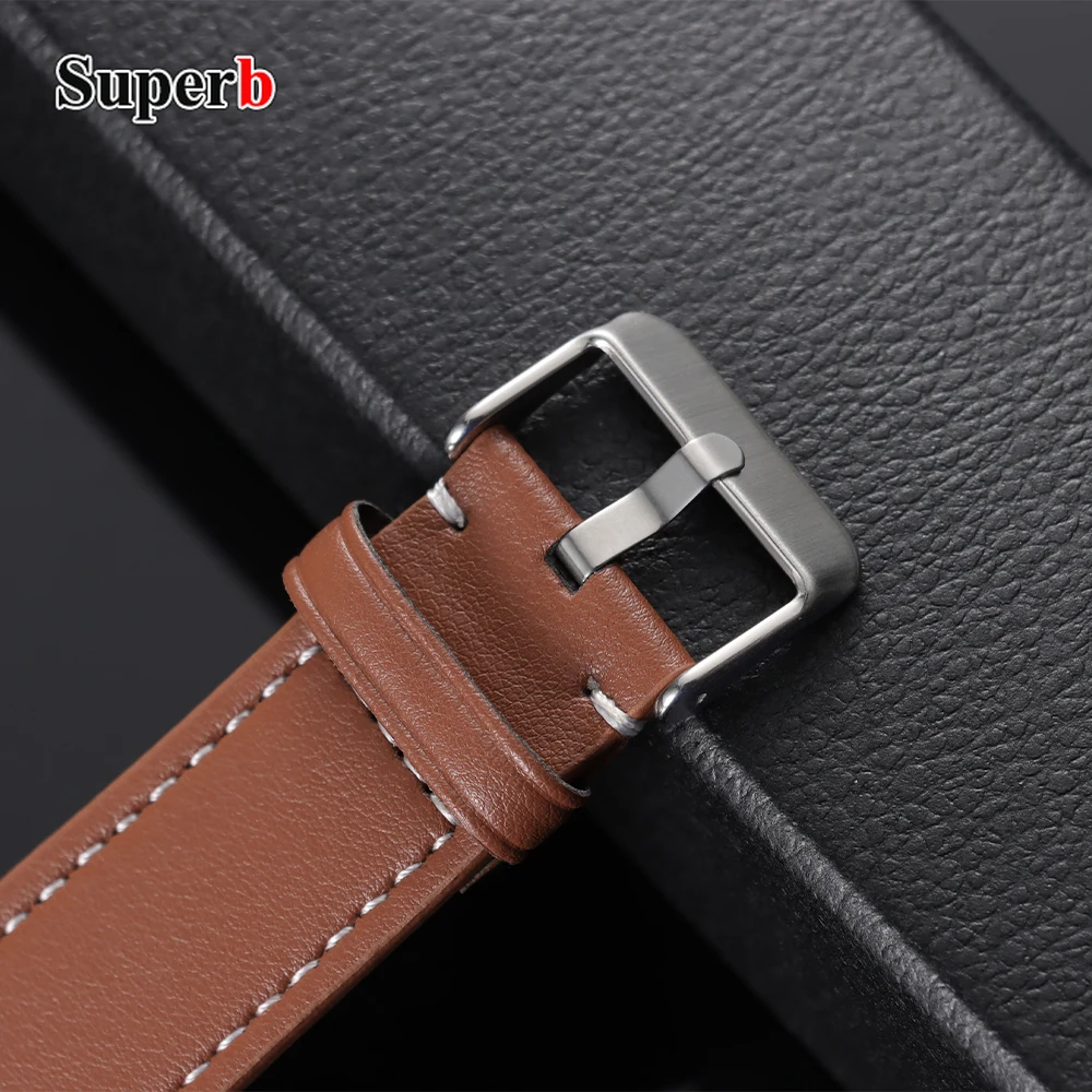 20mm 22mm Vintage Retro Calfskin Watch Band Quick Release Business Straps Cowhide Watchband Universal Men Women Bracelets Belt