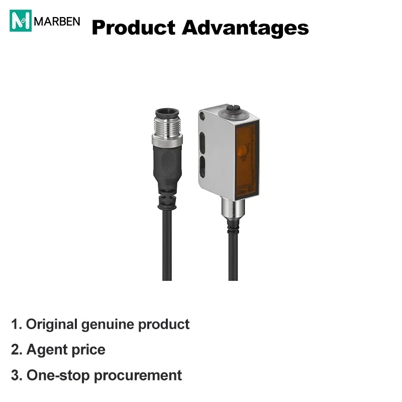 HT55C/LH-200-M12 50148203 Photoelectric Sensor 200mm Sensing IP67 Industrial Automation Object Detection Photoelectric Switch