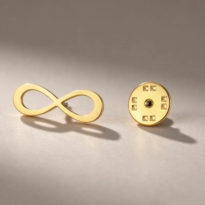 1 Stück, Edelstahl, goldfarben, minimalistisches Anstecknadel-Accessoire für Kleidung, Skyrim-Symbol, Anstecknadel, Geburtstagsgeschenk. – Detail 5