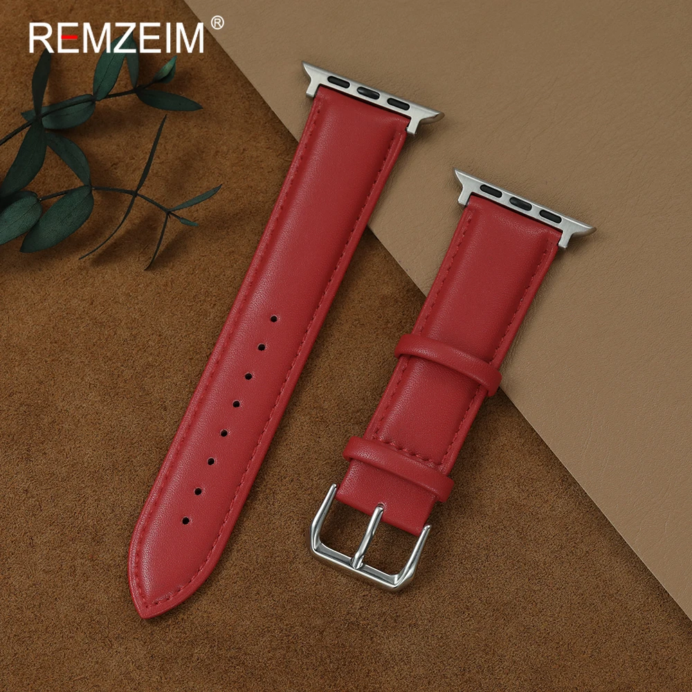 Lässiges Damen-Uhrenarmband aus PU-Leder für Apple Watch Series 1-11 Ultra SE, bequemes Armband für iWatch 38-49mm.