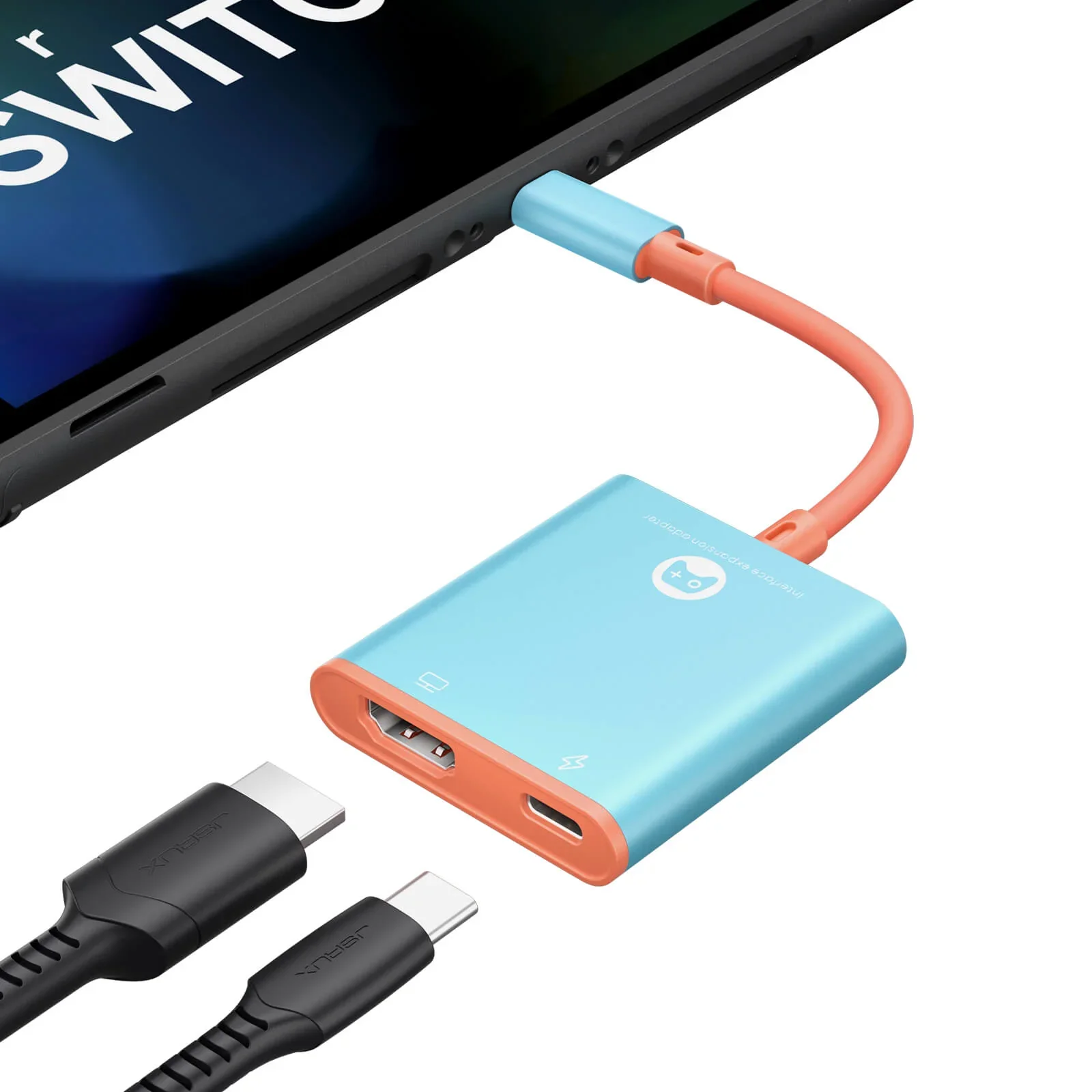 

Switch 2 Dock, Portable TV Dock Station for Nintendo Switch 2, 2-in-1 Switch 2 Travel Dock with HDMI 4K@60Hz,100W Charge PD Port
