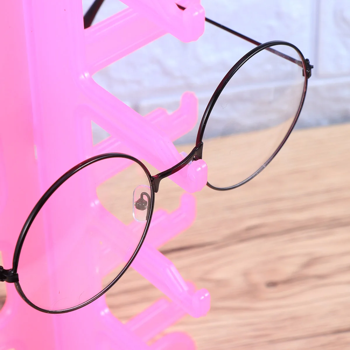 

6 Layers Eyeglasses Display Rack Sunglasses Stand Storage Organizer Plastic Modern Room Decor Gift Women Girls
