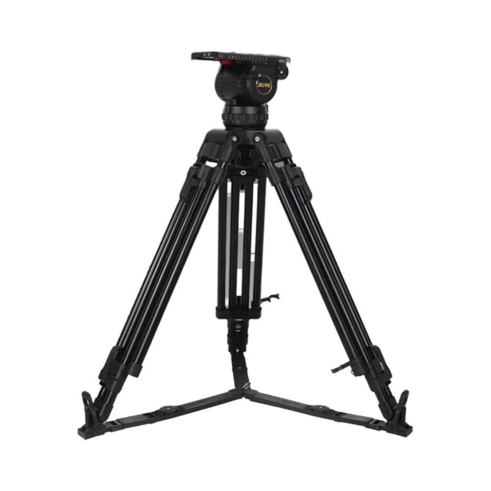 Photography Jiepai V20 Pro Professional Broadcast Heavy Du ty Video Cam era Aluminum Tripod For 30KG Camcorder