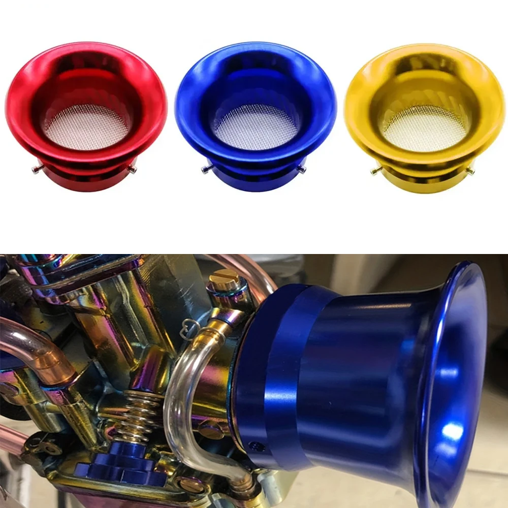 

1 шт., комплект высокопроизводительного воздушного фильтра карбюратора 50 мм/76 мм/89 мм/100 мм 3/3,5/4 дюйма, впускной фильтр ветрового рожка для улучшенного воздушного потока