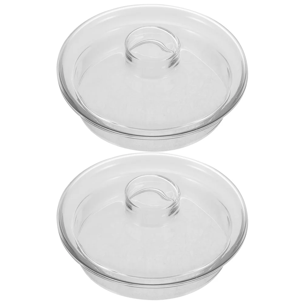 

2Pcs Clear Glass Teapot Lid with Filter Replacement for Tea Kettle Home Use Elegant Steeping Experience Portable for Outdoor