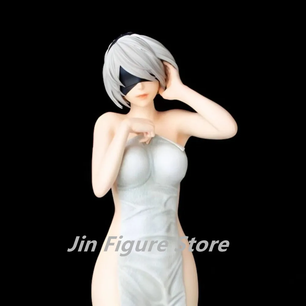 

22cm Nier Automata 2b Bath Scene Game Girl Figure Mechanical Lifeform Statue Collection Desktop Decoration Ornament Toys Gifts