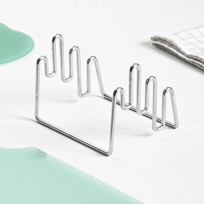 Support organisateur de planche à découper, support organisateur en acier inoxydable pour plaque peu encombrante, conception à 3 fentes, rangement de planche à découper