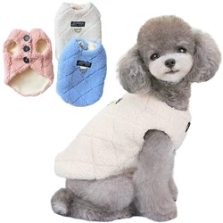 Winter Warm Pet Vest Fleece Puppy Coat Dog Soft Jacket for Small Dogs Cats Clothes Chihuahua Onesies Costume Yorkshire Outfits