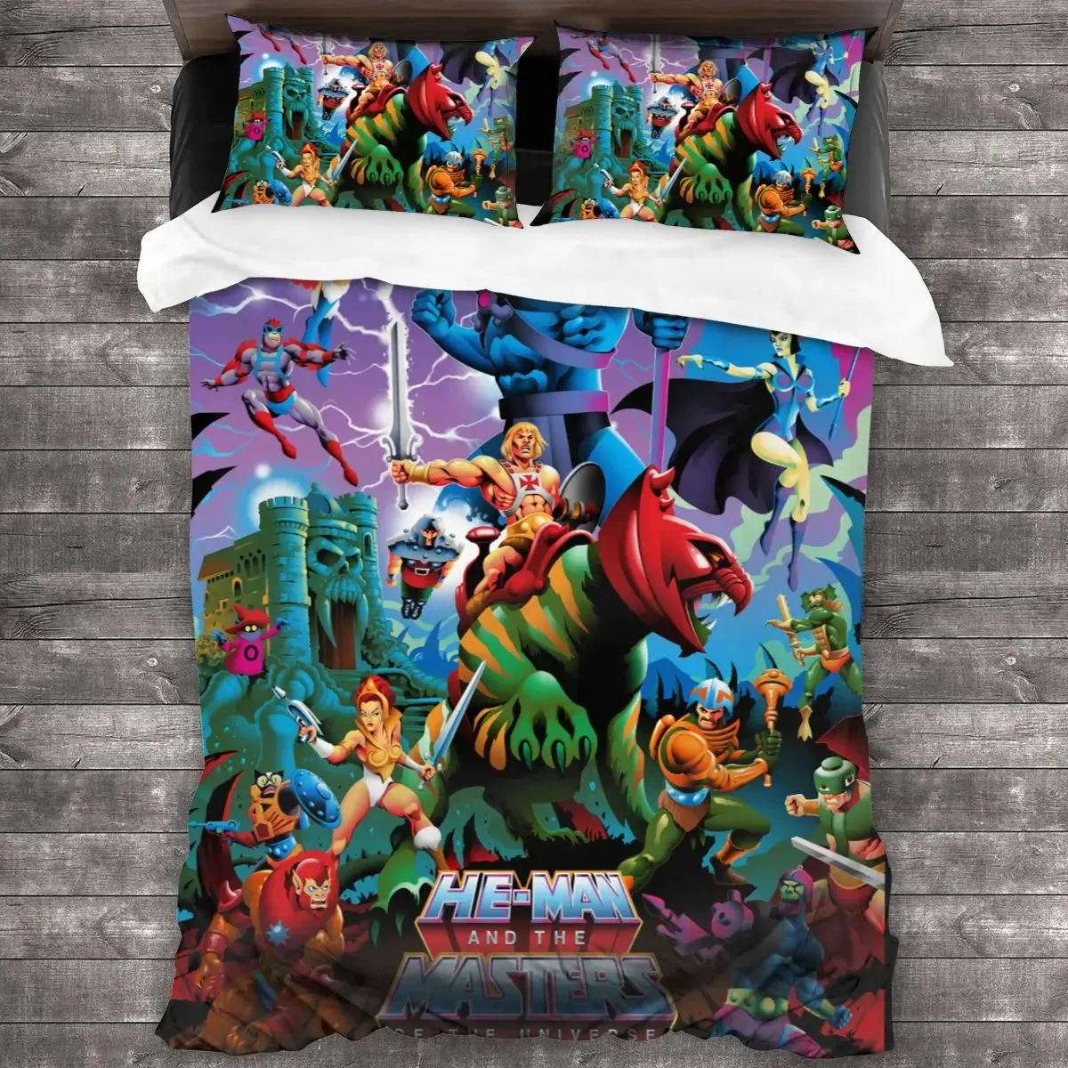 

3D Print He Man And The Masters Of The Universe All Season Twin Bedding Set 3 Piece Comforter Set Bed Colcha Casal Bed Sheet