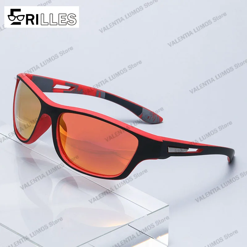 نظارات ركوب الدراجات المشي لمسافات طويلة وتسلق الجبال الملونة في الهواء الطلق الزجاج الأمامي نظارات رياضية نظارات شمسية مستقطبة انفجار