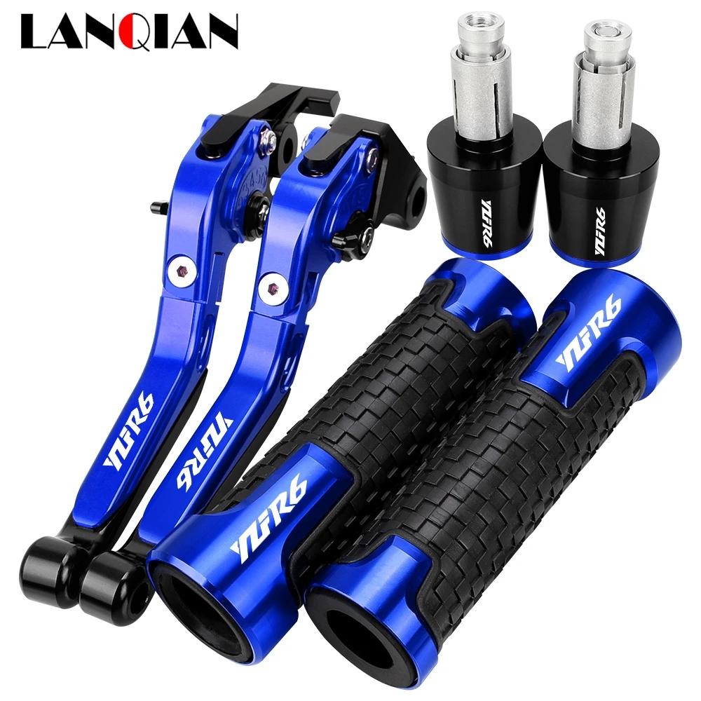 For YAMAHA YZF-R6 YZF R6 2017 2019 2020 2021 2022 2023 2024 Motorcycle Accessories Brake Clutch Levers Handlebar Grips Ends