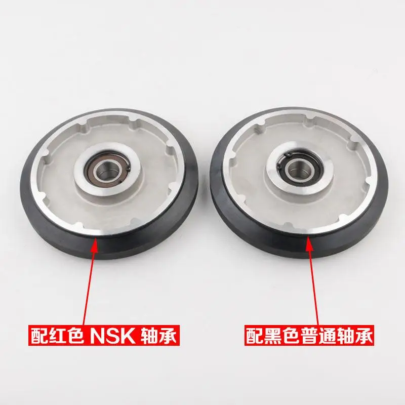 Elevator high-speed elevator car guide shoe roller airplane wheel 160 * 30 * 6004 counterweight wheel