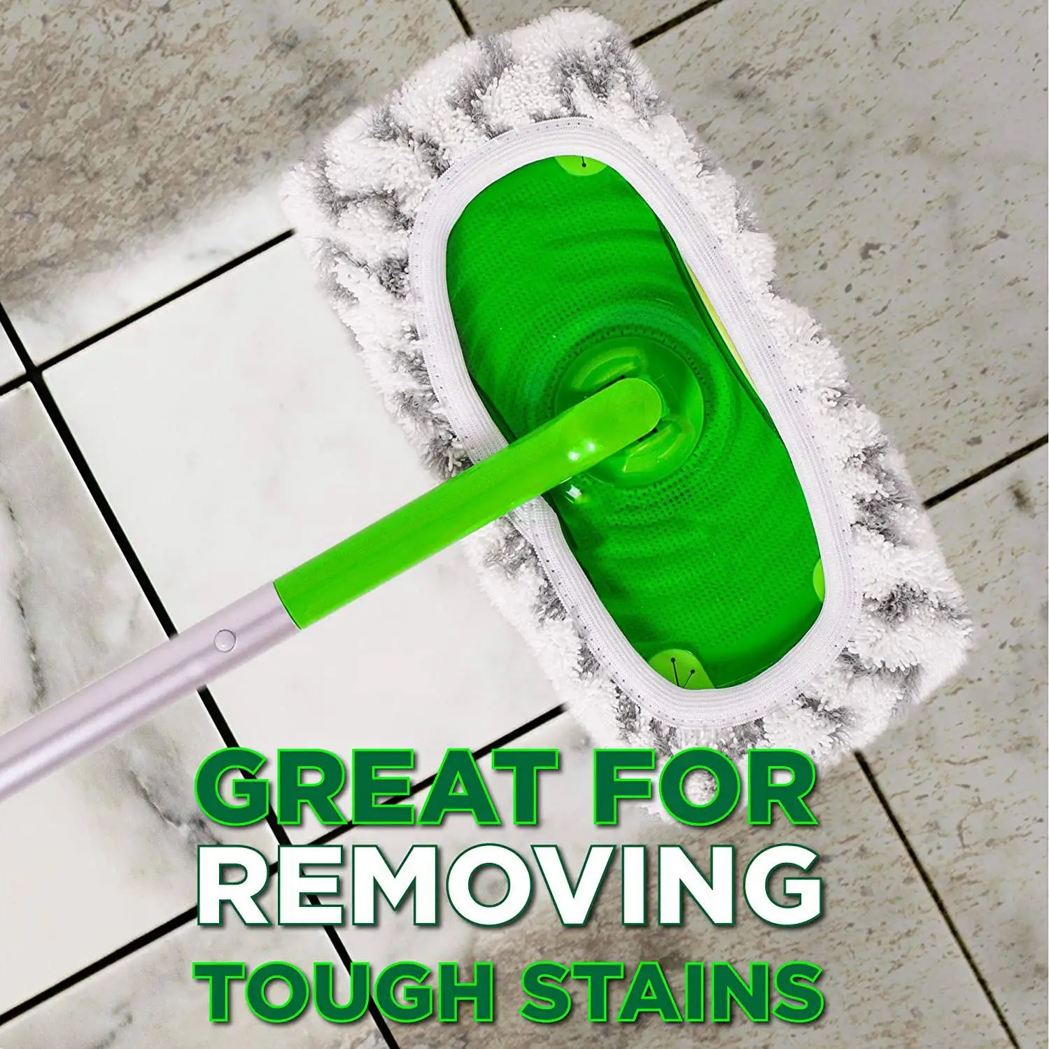 2 paquets de tampons de vadrouille réutilisables en microcarence, compatibles avec les vadrouilles balayeuses, tampons de vadrouille lavables pour support et utilisation à sec