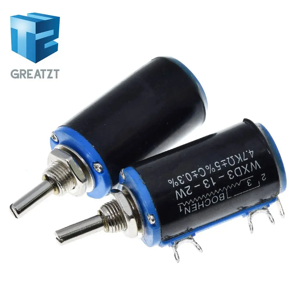 

GREATZT WXD3-13-2W 100 200 220 470 680 R Ohm 1K 2,2 K 3,3 K 4,7 K 5,6 K 10K 22K 33K 47K 6,8 K Ohm проволочный потенциометр