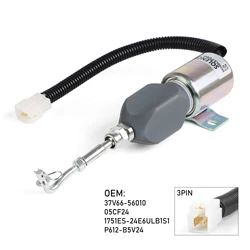 24V Shut off solenoid exhaust valve electric 37V66-56010 /05CF24 1751ES-12ETUC3B1S1 Stop solenoid throttle valve