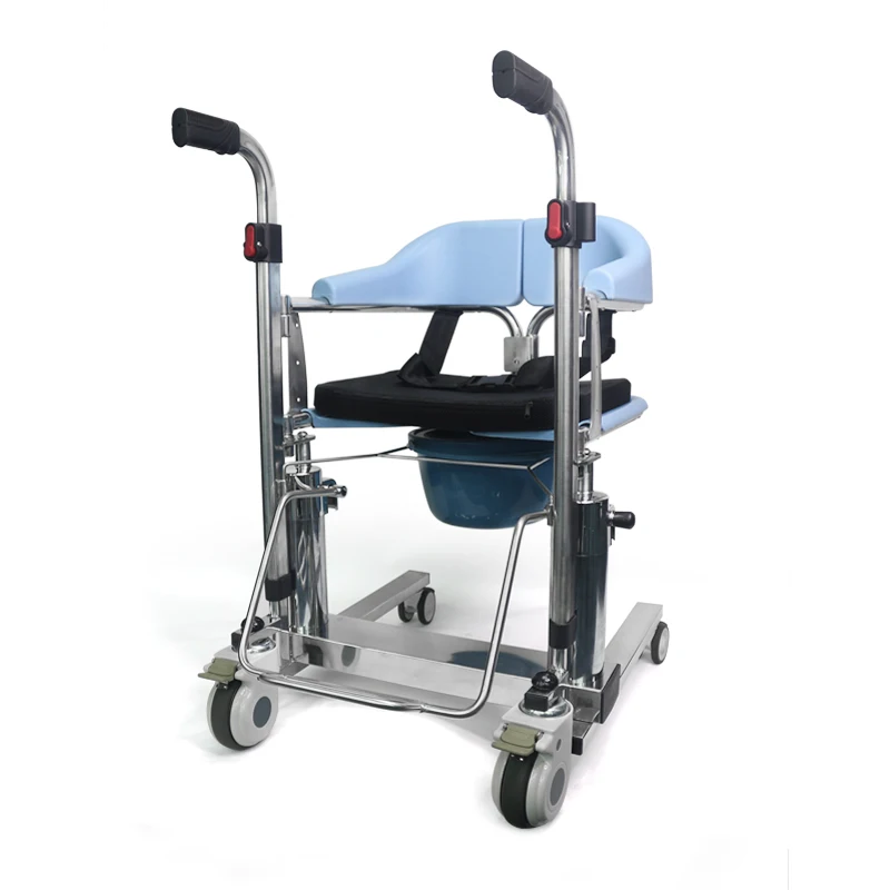 

Медицинское кресло-туалет TCM-01S с регулируемой высотой, алюминиевое, для душа, электрическое, грузоподъемность 100 кг, бесшумные колеса, ножной тормоз