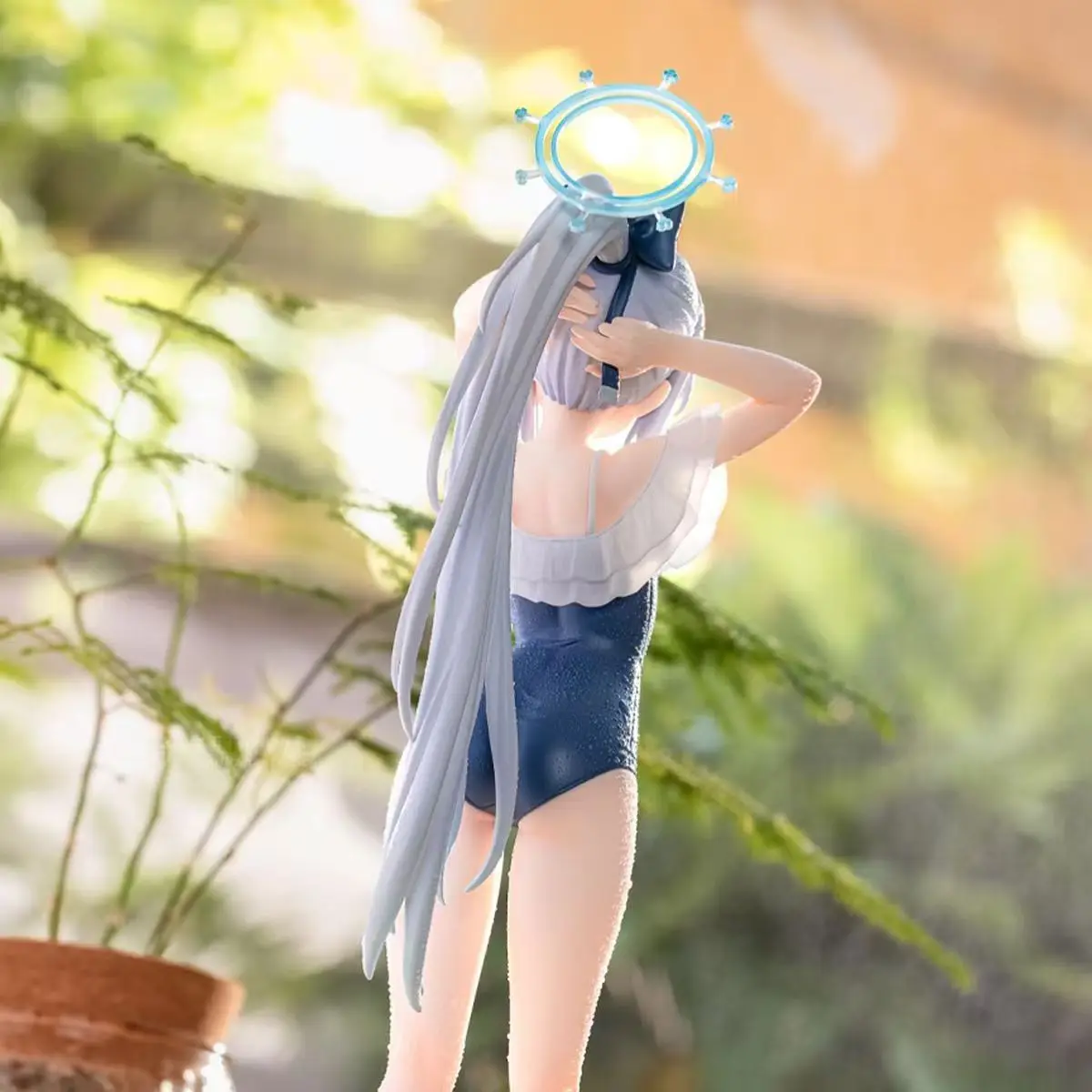 

RABBIT1 Collect Anime Figure‌s Pvc Model Swimsuit Cute Girl White Hair Action Figure‌ Toys for Kids Girl Gift Christmas Birthd