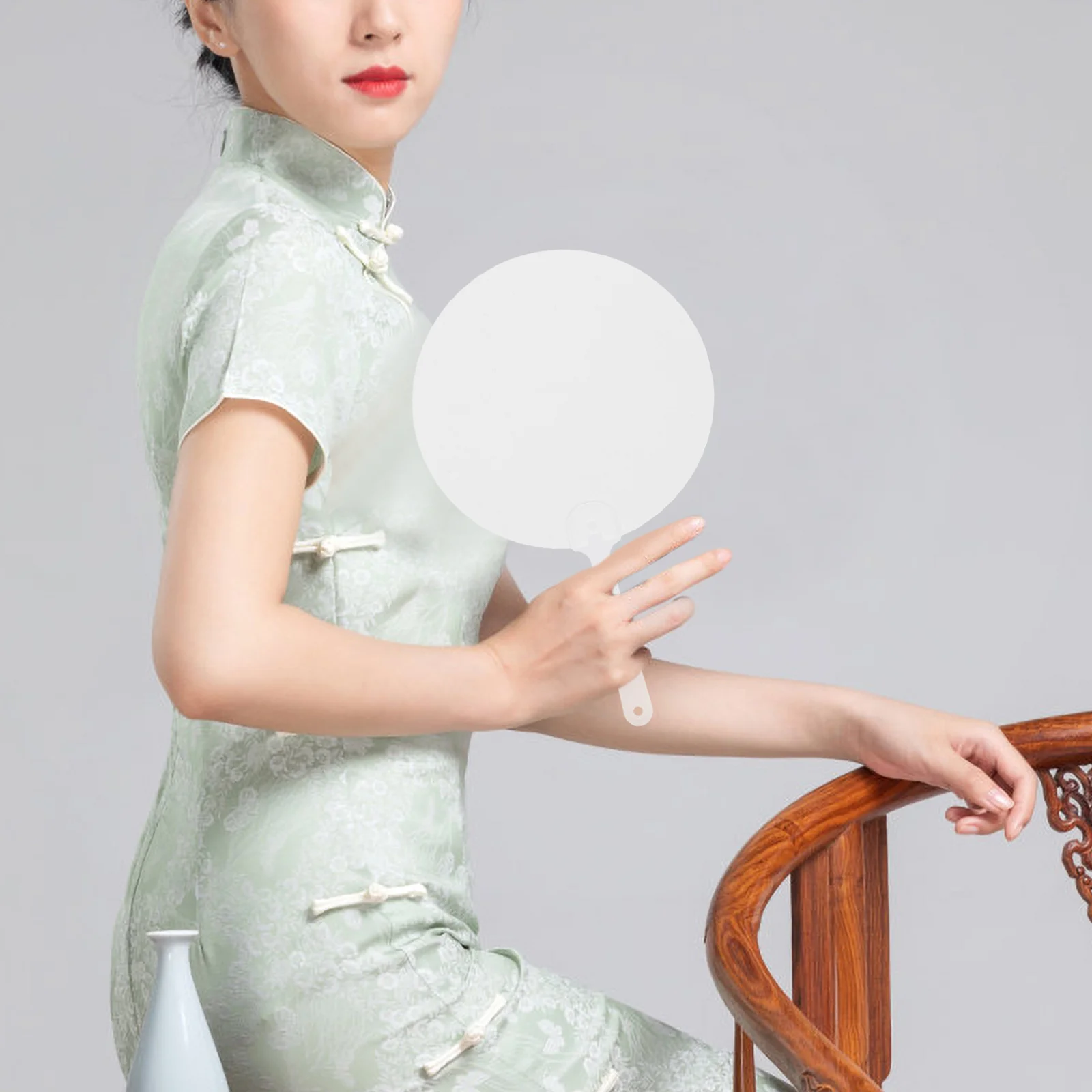 

6Pcs Church Handheld Fans Sublimation Double-Sided Blank Handheld Fans for Wedding Favor DIY Crafts Religious Use