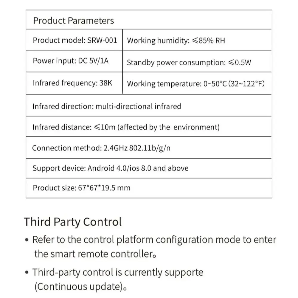 Zemismart Smart IR Bridge for Infrared Air-condition Fan TV Universal Remote Control Support Google Home Alexa Echo Control